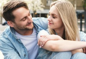 Young and sensual couple during